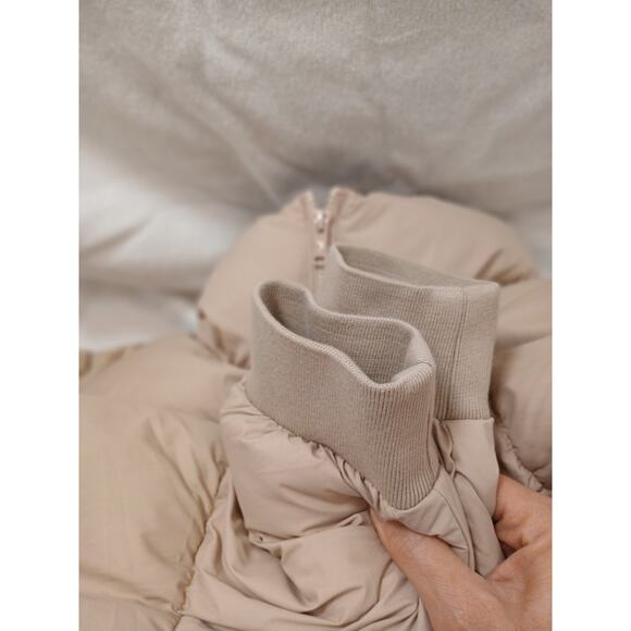 Hollister Ultimate Puffer Cropped Jacket XXL Camel Tan Windproof Packable Gorp - Picture 11 of 16